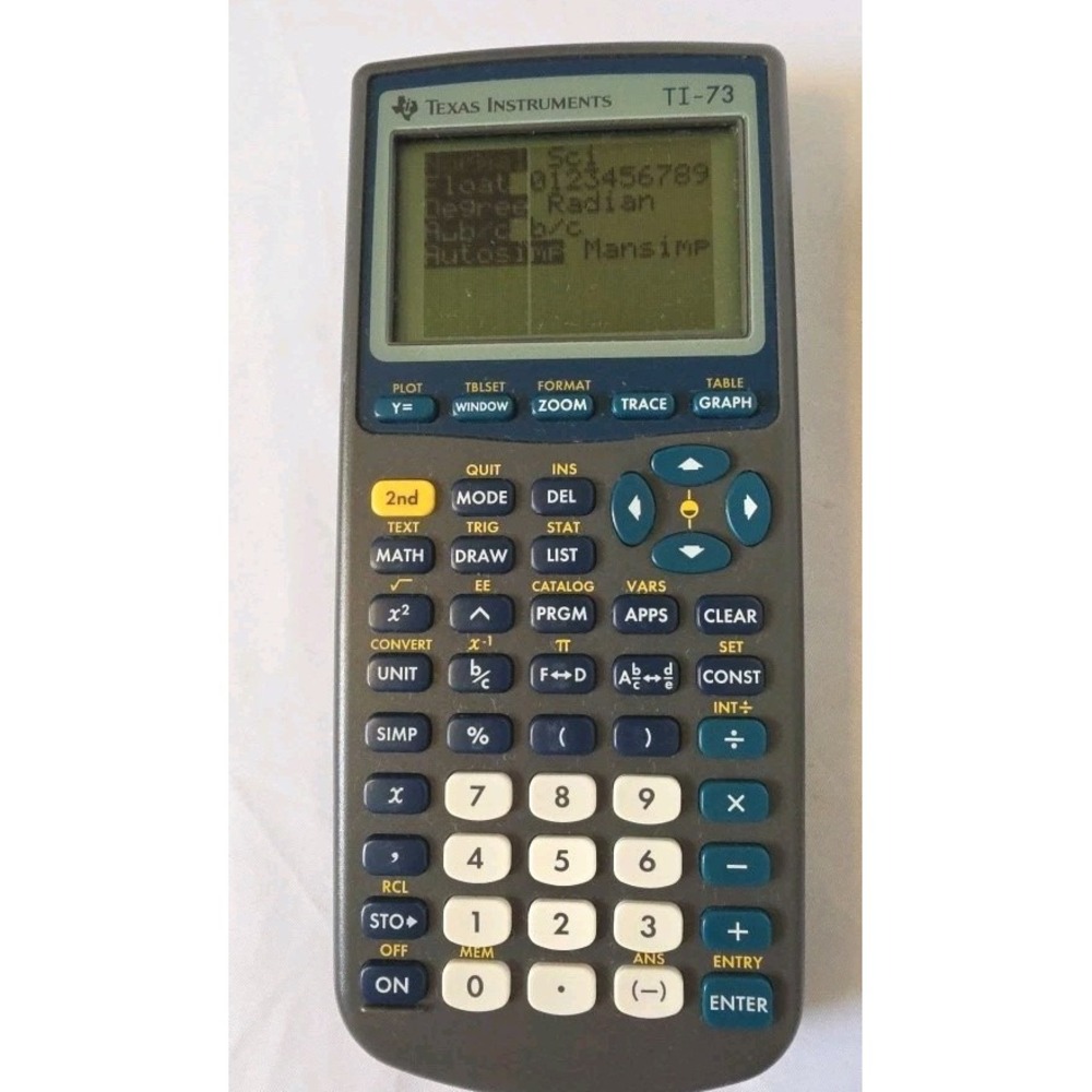 Texas Instruments TI 73 Graphing Calculator with Cover Tested Calculus S